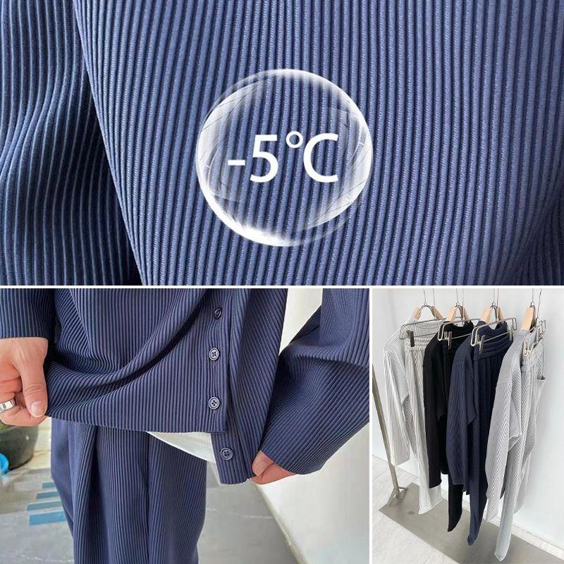 Lös fashionabel långärmad 2-delad uppsättning för män - Milafashion-se.com