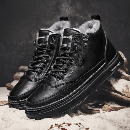 Bryson | Men's Leather Winter Boots - Milafashion-se.com