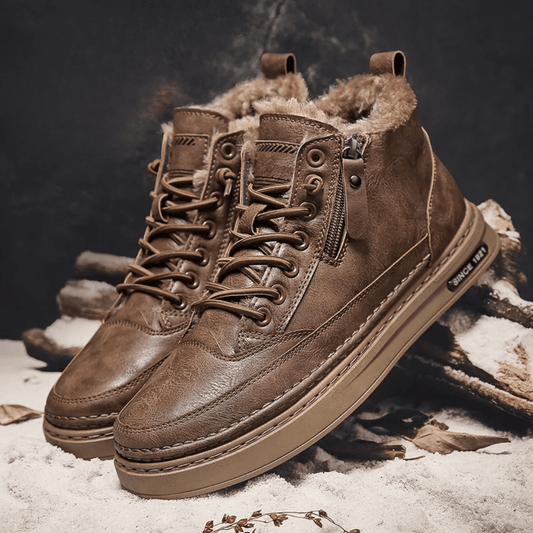 Bryson | Men's Leather Winter Boots - Milafashion-se.com