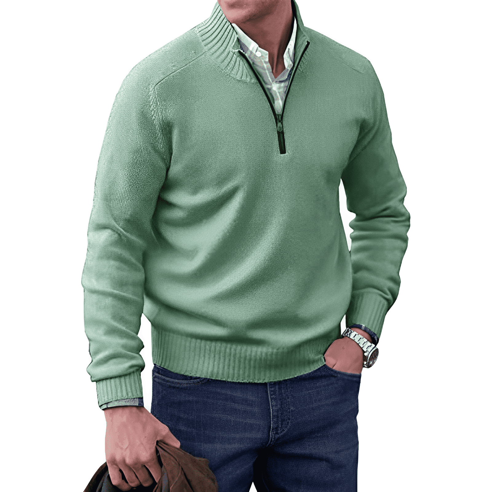 Silvano™ | Zip-Pullover i Elegant Design - Milafashion-se.com