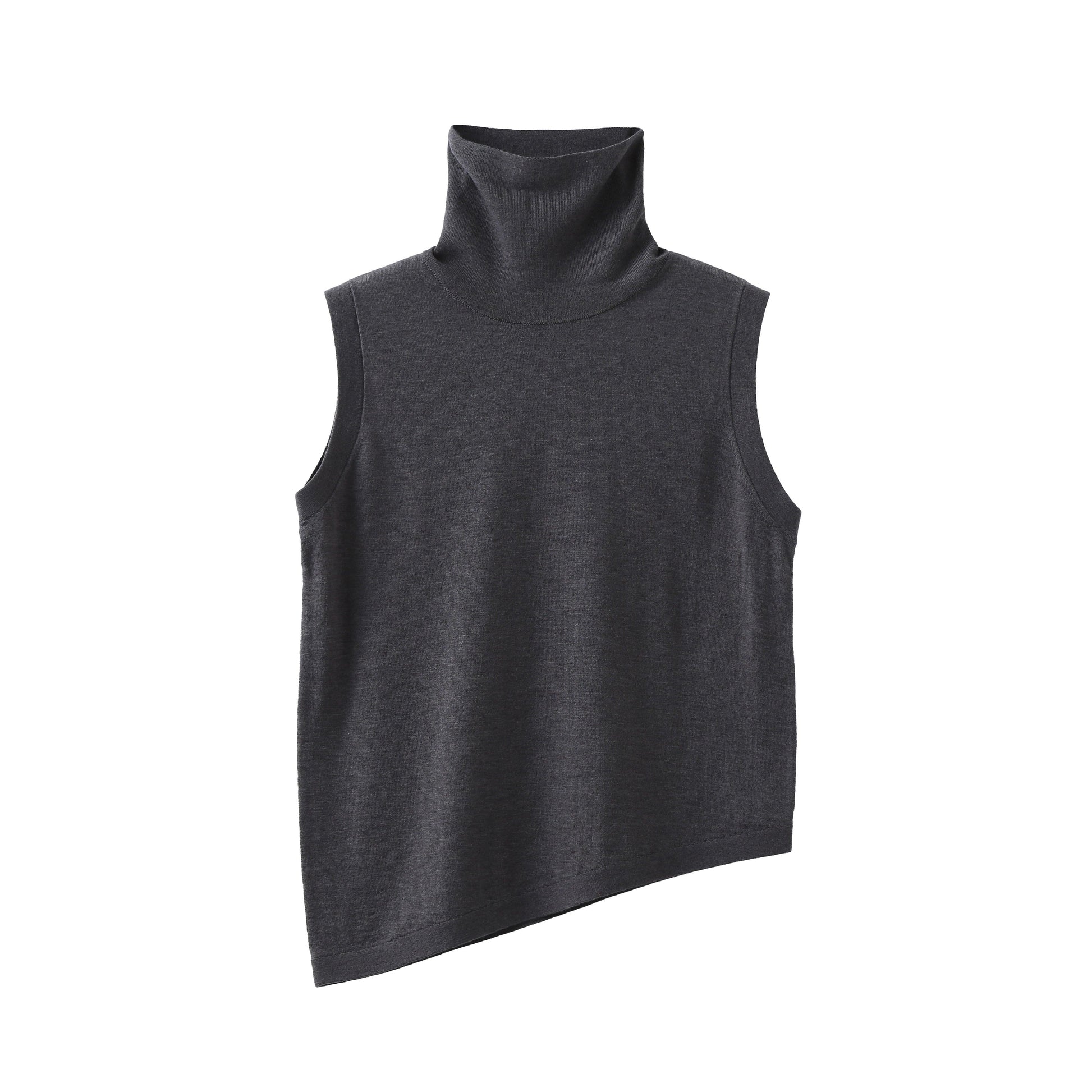 LUSSO Acrilico Crop Turtleneck Sweater - Milafashion-se.com