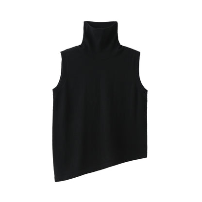 LUSSO Acrilico Crop Turtleneck Sweater - Milafashion-se.com