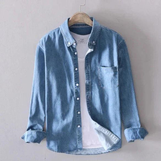 Men's "Stockman" Premium Denim Button Up - Milafashion-se.com