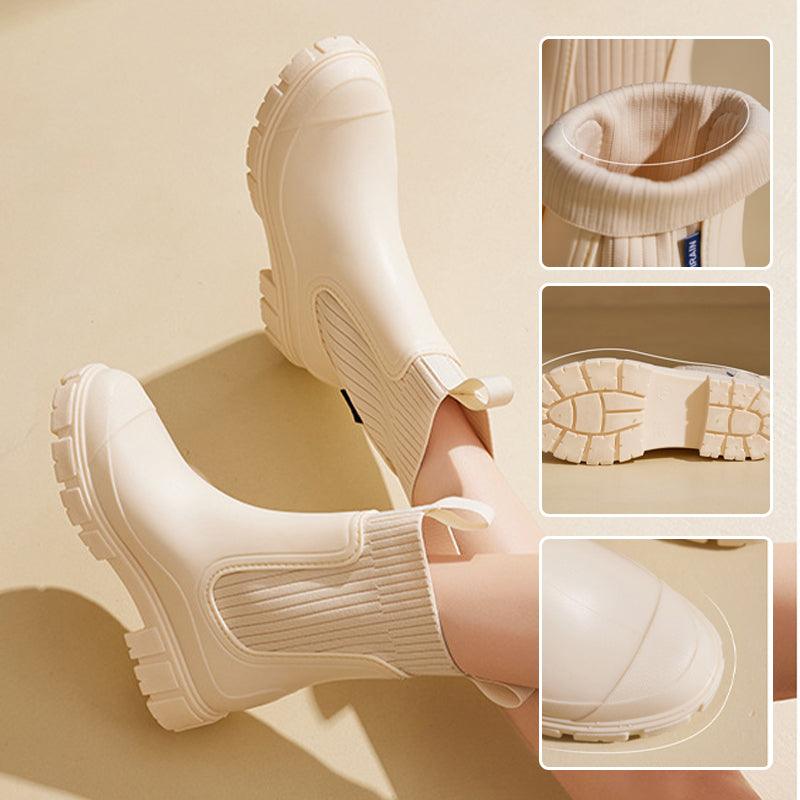 Vattentäta Halkfria Boots med Tjock Sula i Mellanlängd🎁Tidig julförsäljning - 49% rabatt🎅 - Milafashion-se.com