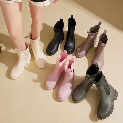 Vattentäta Halkfria Boots med Tjock Sula i Mellanlängd🎁Tidig julförsäljning - 49% rabatt🎅 - Milafashion-se.com