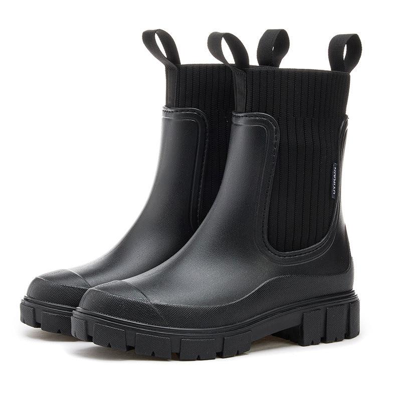 Vattentäta Halkfria Boots med Tjock Sula i Mellanlängd🎁Tidig julförsäljning - 49% rabatt🎅 - Milafashion-se.com
