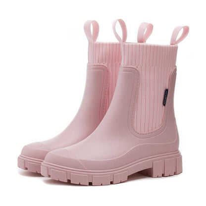 Vattentäta Halkfria Boots med Tjock Sula i Mellanlängd🎁Tidig julförsäljning - 49% rabatt🎅 - Milafashion-se.com