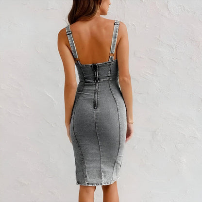 ESNYR | DENIM KLÄNNING - Milafashion-se.com